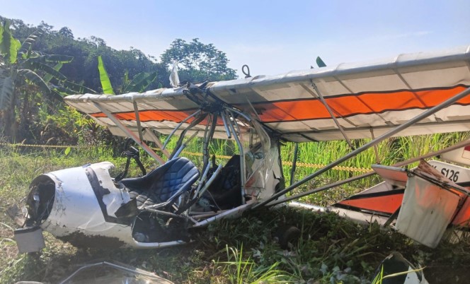 Pesawat FASI PK-S216 Jatuh di Ciampea Bogor, Belum Ada Korban Jiwa