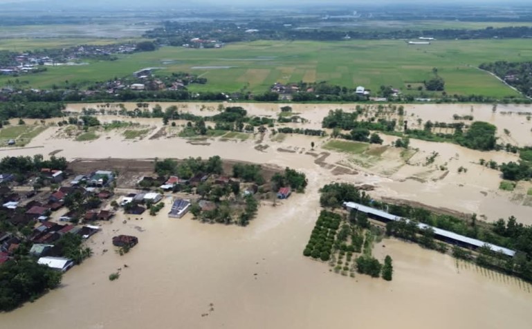 Banjir Rendam 18 Desa di Grobogan, 2500 KK Terdampak Akibat Meluapnya Sungai Serang